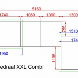 Größe Kaninchenstall Kathedraal XXL - Karte