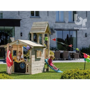 Spielhaus Lookout 60 mit Rutsche | Blue Rabbit