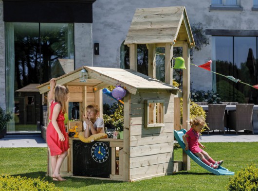 Spielhaus Loookout 60 mit Rutsche | Blue Rabbit