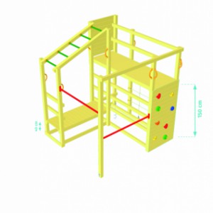 Klettergerät Crossfit | Plattformhöhe