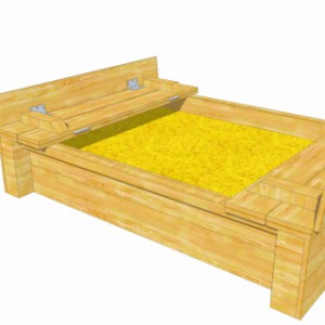 Der Sandkasten Cubic Twist bietet viel Spielspaß