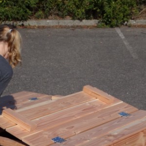 Sandkasten Cubic ist herstellt aus Douglasienholz