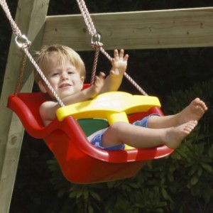 Der Babysitze ist ausgestattet mit ein gelbes T-Stück
