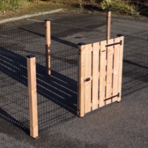 Zaun Rectangle | zaun mit Holztür