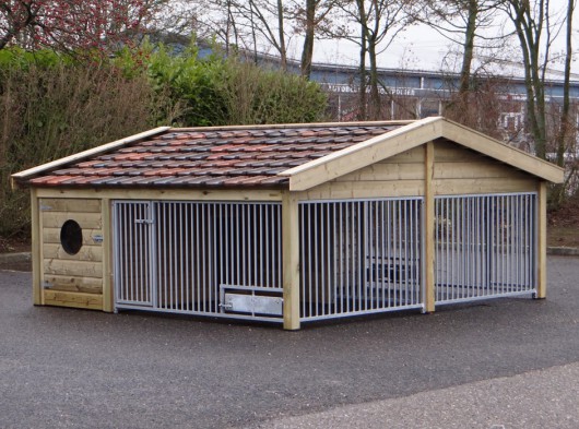 Hundezwinger Rex 2 COMPART mit Schlafraum 350x341x163cm