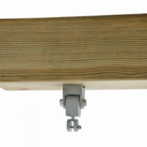 Schaukelhaken Premium Edelstahl 16 cm ist für den öffentlichen Gebrauch geeignet (Balken von 55 bis 145 mm)