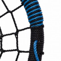 Nestschaukel Oval ist schwarz mit blau