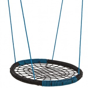 Nestschaukel Oval blau ist ausgestattet mit 10mm PP-Seil