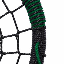 Nestschaukel Oval ist schwarz mit grün