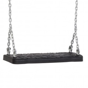 Gummi Schaukelsitze Curve XL • schwarz • Kette aus rostfreiehm Stahl