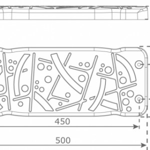 Verschiedene Abmessungen von der Schaukelsitze Curve XL