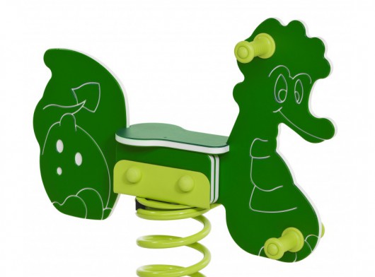 Federwippe Drache mit Fussplatte