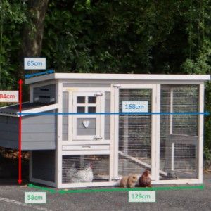 Verschiedene Abmessungen von der Stall aus Holz Noah