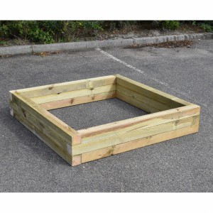 Der Sandkasten Solution besteht aus 12 Balken