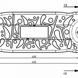 Verschiedene Abmessungen von der Schaukelsitze Curve Simple Chain