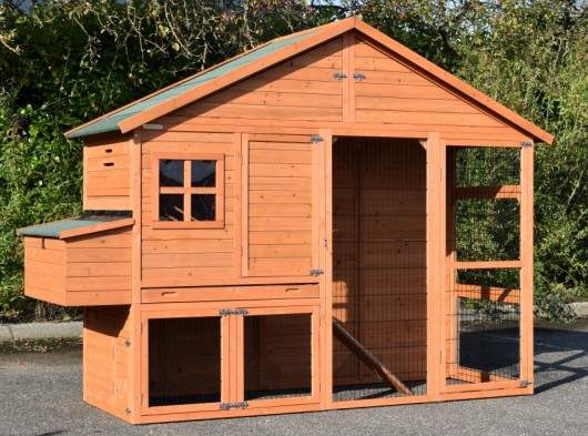 Hühnerstall Holiday Large mit Legenest 265x93x195cm