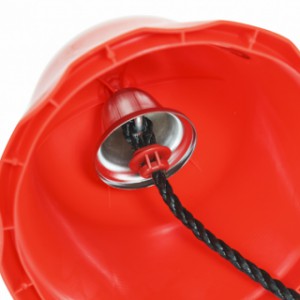 Die Glocke für das Spielgerät macht ein echtes Klingelgeräusch