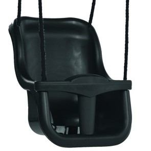 Babyschaukel anthrazit • mit schwarz BR-Seil