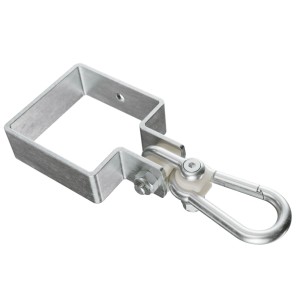 Schaukelhaken mit Karabiner - Type Q - Quadratisch - 9x9cm