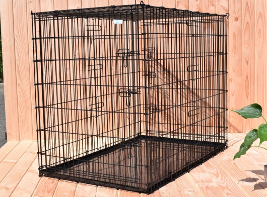 XXL Hundekäfig mit 2 Türen 136x85x110cm