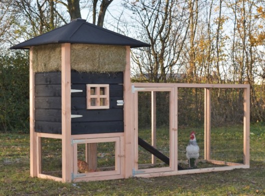 Hühnerstall Heuhaufen Rosanne mit Anbau-Auslauf 278x114x180cm