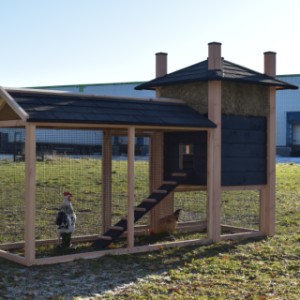 Der Heuhaufen Rosa ist ausgestattet mit Douglasien Details