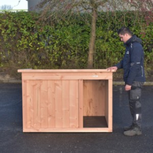 Diese schöne Hundehütte Block XL ist geeignet für zB. ein dänischer Hund