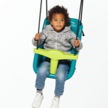 Der Babyschaukel ist ausgestattet mit einen Sicherheitsgurt