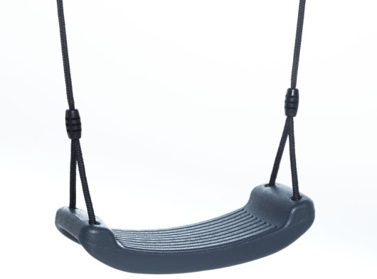 Kunststoff Schaukelsitze anthrazit • mit BR-Seil, max. 70kg