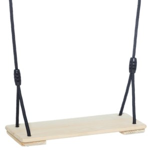 Schaukelsitze imprägniertes Holz • BR-Seil schwarz