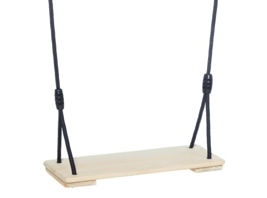 Schaukelsitze imprägniertes Holz • BR-Seil schwarz