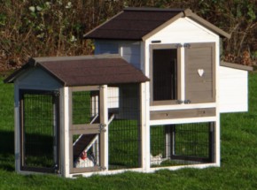 Hühnerställ Prestige Small mit Auslauf und Legenest 191x72x122cm