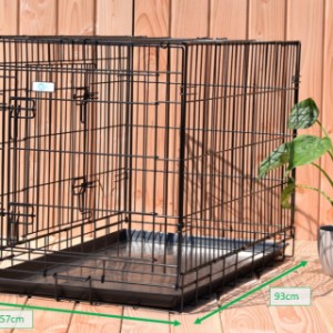 Verschiedene Abmessungen von der Hundekäfig Strong L
