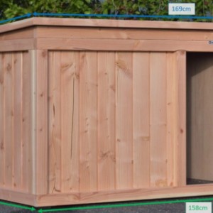 Verschiedene Abmessungen von der Hundehütte Block Extra Large