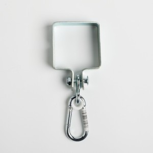 Schaukelschelle mit Karabiner 12x12cm, quadratisch