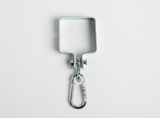 Schaukelschelle mit Karabiner 12x12cm, quadratisch