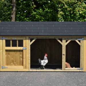 Der Hühnerstall Belle ist geeignet für 5 bis 10 Hühner