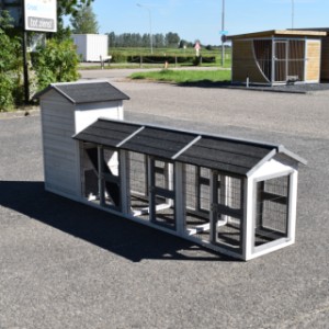 Eben gucken an der Rückseite von Kaninchenstall Double Small