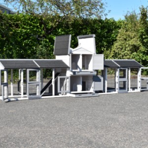 Der Kaninchenstall Double Small hat viele Türen