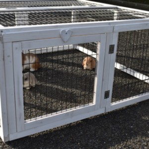 Kaninchenauslauf Multirun | Die Herzchen können als Verschluss verwendet werden