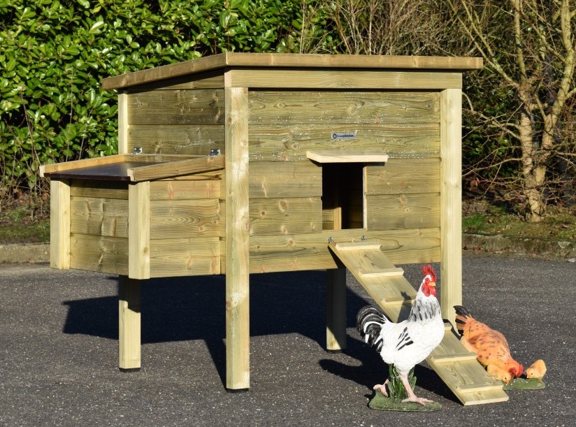 Extra Lange Hühner-Sitzstange – 122 Cm, Aus Holz Mit Metallspitzen, 3 Stangen (Ø 3,6 Cm), Für Stall & Auslauf