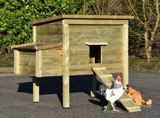 Hühnerstall Chicky 2 mit Legenest · imprägniertes Fichtenholz · 144x84x125cm