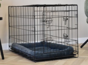 Hunde­box Profit 92 cm mit Kissen · 2-türig · 92 × 57 × 64 cm
