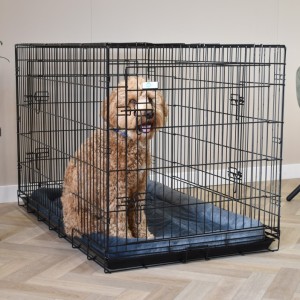Hundekäfig mit Kissen - Strong XXL · 3-Türen · 124x76x83cm