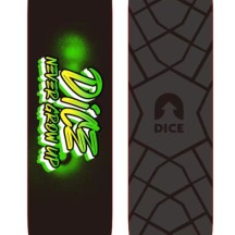 Beide Seiten der Skateboard-Schaukel haben coole Prints