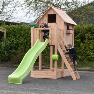 Spielhaus Dream 150 mit Rutsche - Douglasien 460x215x316cm