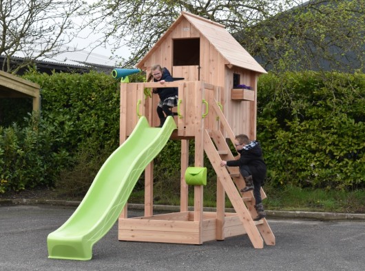 Spielhaus Dream 150 mit Rutsche - Douglasien 460x215x316cm
