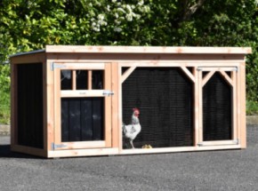 Hühnerstall Belle 1 • Douglasien-schwarz • 242x122x113cm