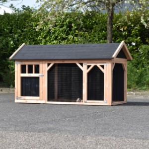 Kaninchenstall Belle 2 ist herstellt aus Douglasienholz