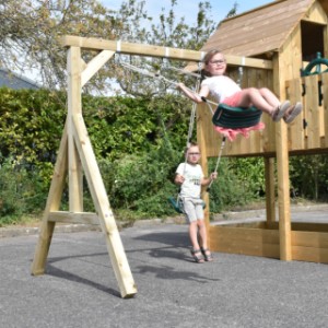 Spielhaus Dream kann erweitert werden mit ein schöne Anbauschaukel